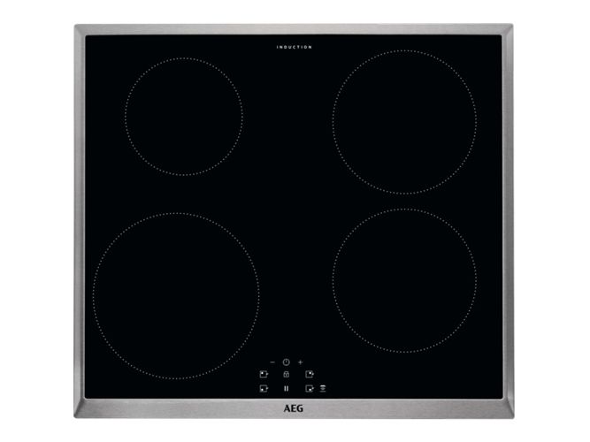 AEG IEB64000XB, Sort, Indbygget, 60 cm, Zone induktionskogeplade, Glas, 4 zone(s)