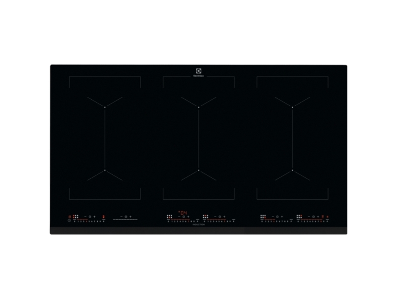 Electrolux EIV9467, Sort, Indbygget, Zone induktionskogeplade, Glas, 6 zone(s), 6 zone(s)