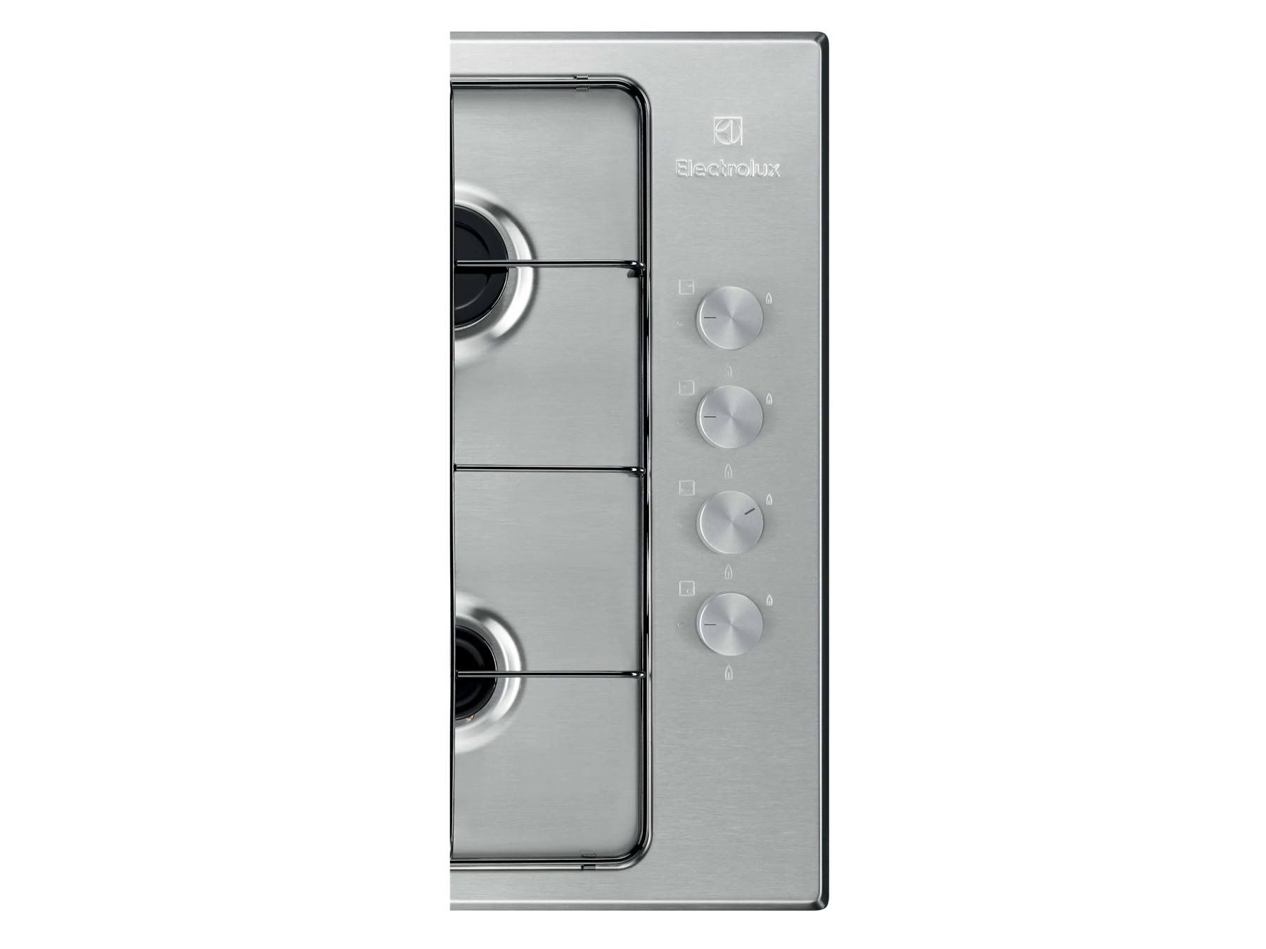 Electrolux KGS6404SX gaskogeplade 60 cm 4 zoner, indbygget, rustfrit stål billede 3
