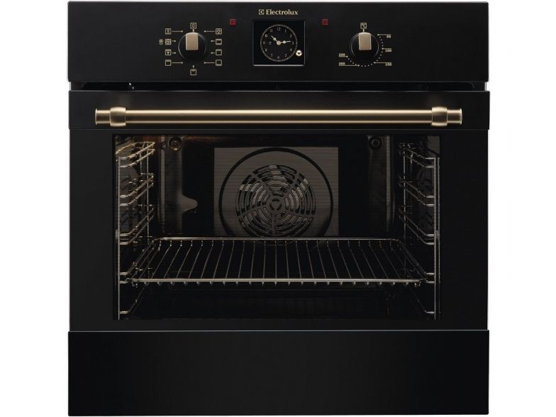 Electrolux SurroundCook 600 Flex EOB3400BOR - Ovn - til indbygning - niche - bredde: 56 cm - dybde: 55 cm - højde: 57.8 cm - med selv-rengøring - Klasse A - sort