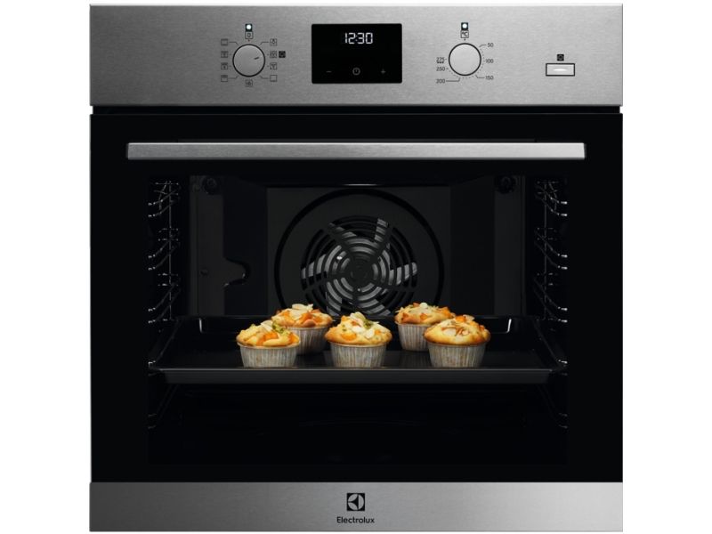 Electrolux EOD3H50TX, Medium, Elektrisk ovn, 72 L, 2980 W, 72 L, Indbygget
