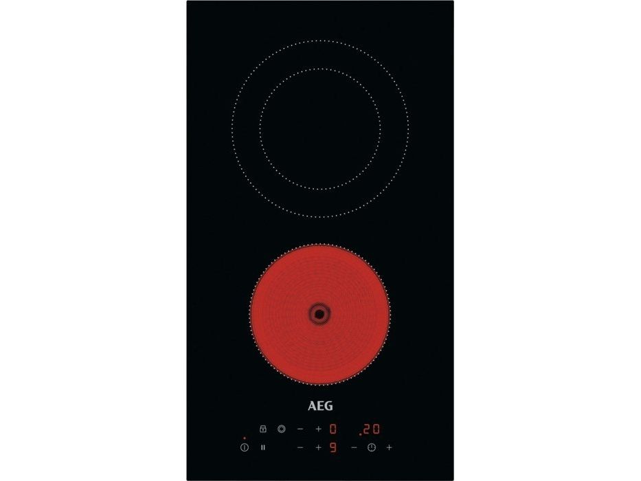 AEG HRB32310CB, Sort, Indbygget, 29 cm, Keramisk, Keramisk, 2 zone(s)
