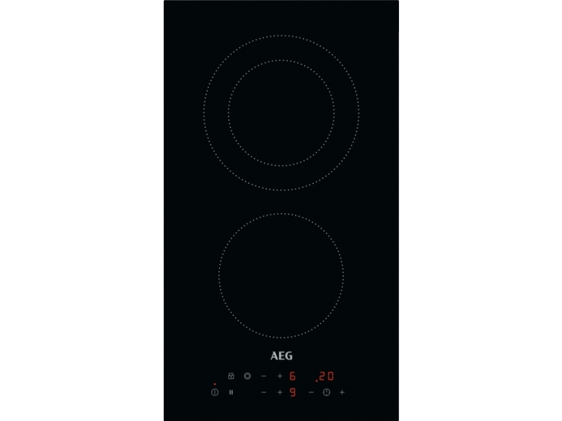 AEG HRB32310CB, Sort, Indbygget, 29 cm, Keramisk, Keramisk, 2 zone(s)