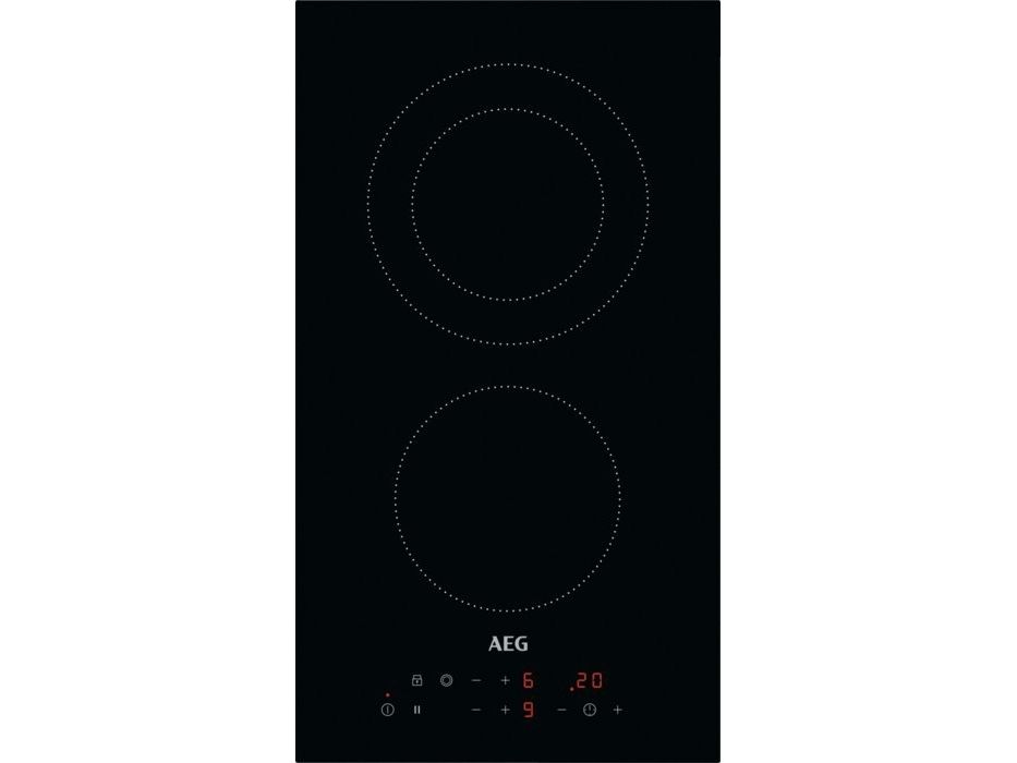 AEG HRB32310CB, Sort, Indbygget, 29 cm, Keramisk, Keramisk, 2 zone(s)