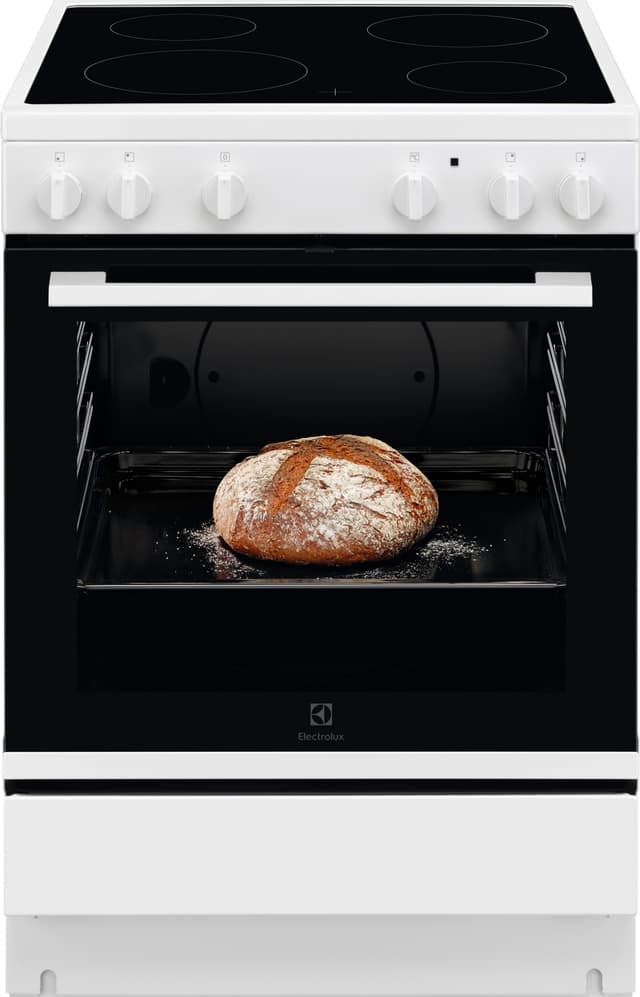 Electrolux 300-serien LKR6000CNW keramisk komfur, 230V