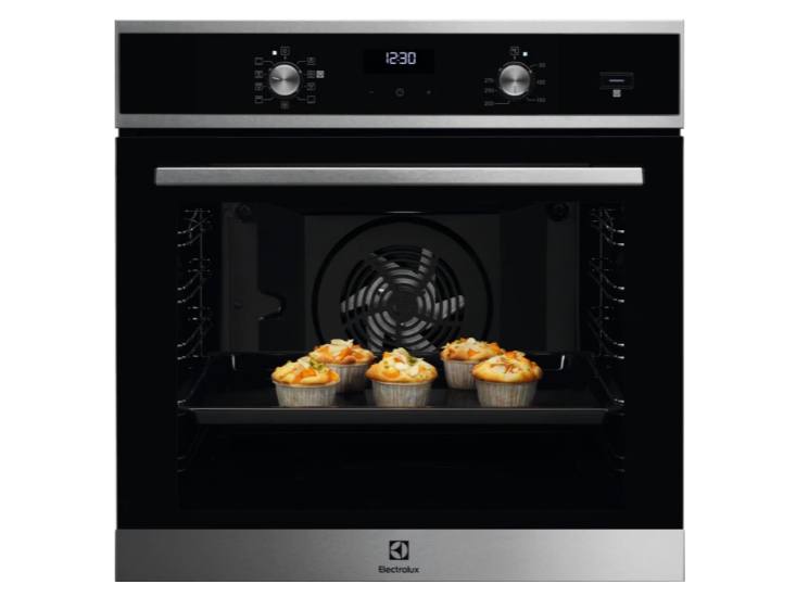Electrolux EOF5H40BX, Medium, Elektrisk ovn, 65 L, 2090 W, 65 L, Blæserassisteret