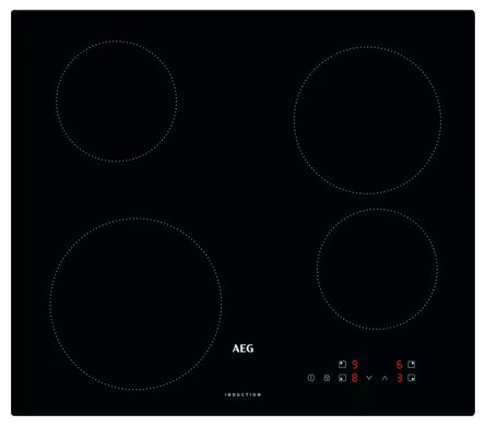 AEG IBE6420SCB, Sort, Indbygget, 60 cm, Zone induktionskogeplade, Keramisk, 4 zone(s) billede 1