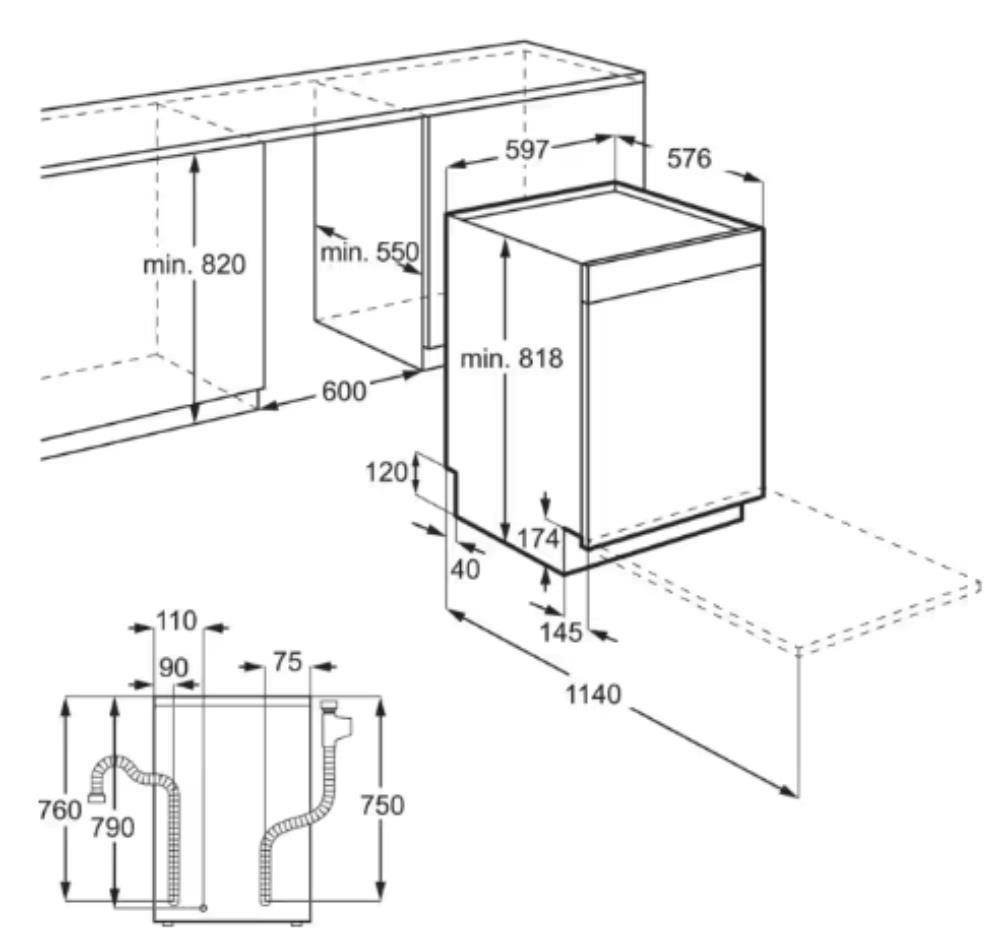 AEG FBB33617ZM Underbygning billede 6
