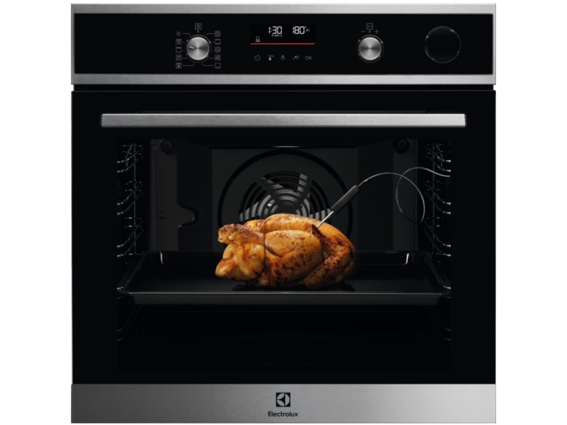 Electrolux EOC6H76X, Medium, Elektrisk ovn, 72 L, 72 L, 30 - 300 °C, 6 hylder
