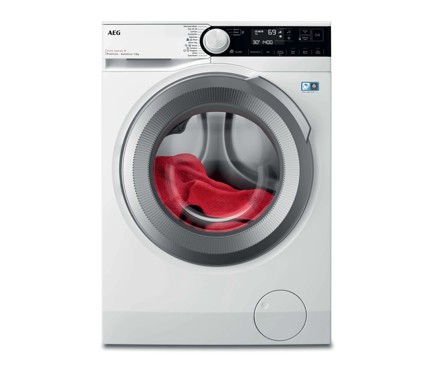 AEG 7000 ProSteam vaskemaskine med Autodose (LR733E94Q)