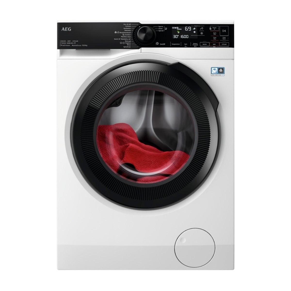 AEG 7000-seriens LWR734P16Q vaskemaskine/tørretumbler billede 1