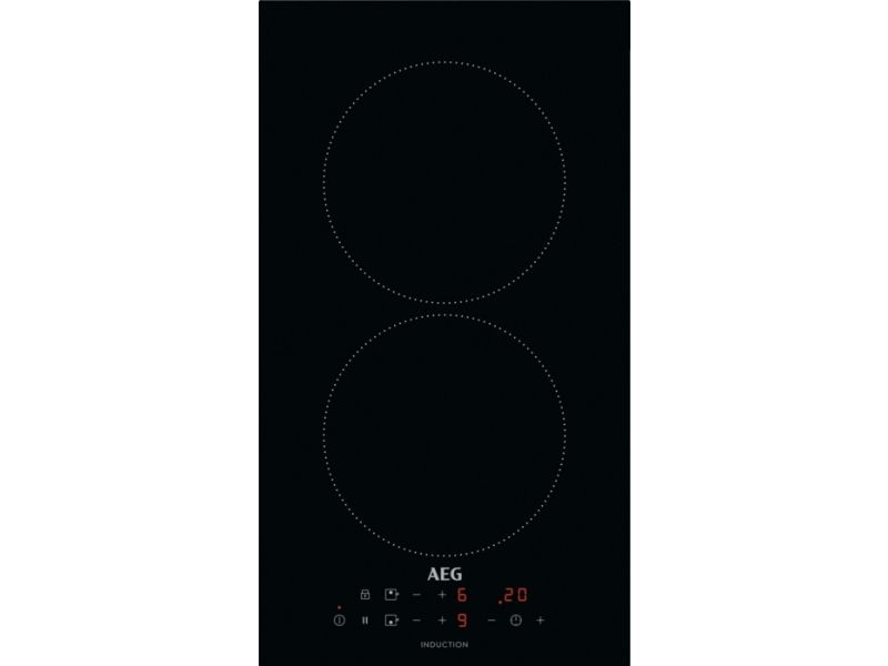 AEG 3000 Series IKB32300CB - Induktions kogeplade - 2 plader - Niche - bredde: 27 cm - dybde: 49 cm - rammeløs - sort