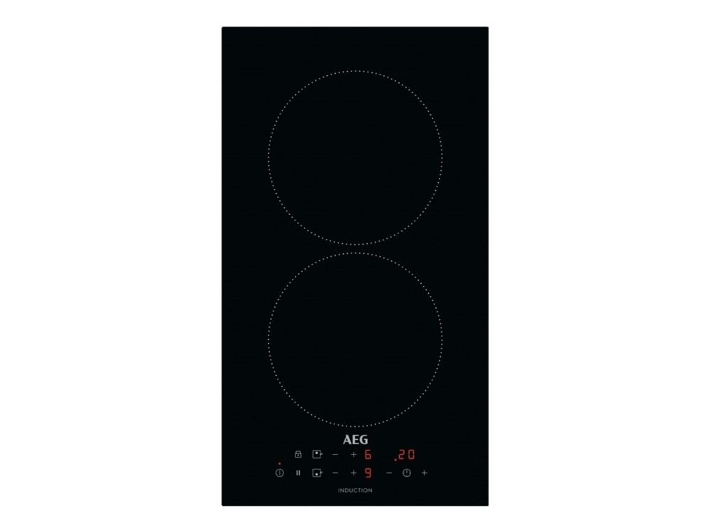 AEG 3000 Series IKB32300CB - Induktions kogeplade - 2 plader - Niche - bredde: 27 cm - dybde: 49 cm - rammeløs - sort