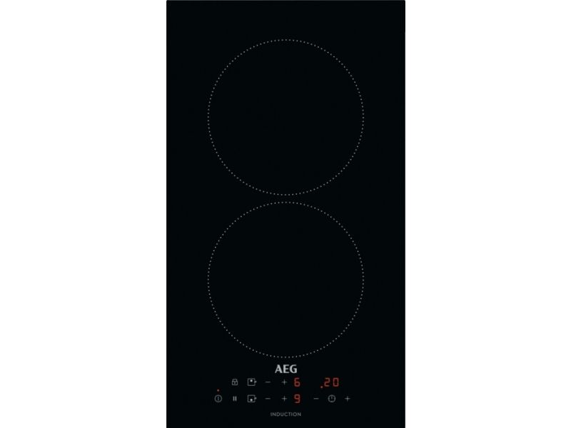 AEG 3000 Series IKB32300CB - Induktions kogeplade - 2 plader - Niche - bredde: 27 cm - dybde: 49 cm - rammeløs - sort