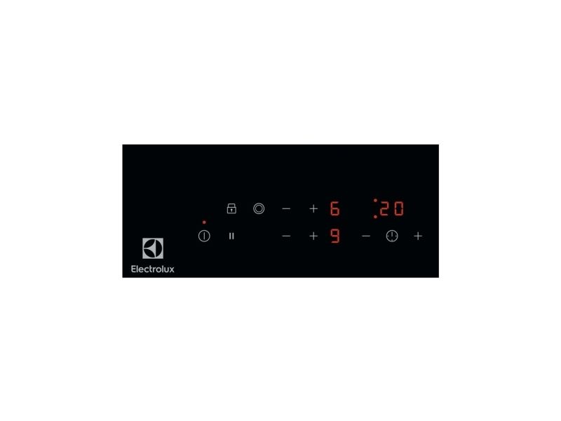 Electrolux Domino LHR3233CK - Keramisk kogeplade - 2 plader - Niche - bredde: 27 cm - dybde: 49 cm - rammeløs - sort