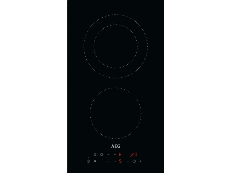 AEG HRB32310CB, Sort, Indbygget, 30 cm, Keramisk, Keramisk, 2 zone(s)
