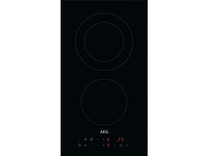 AEG HRB32310CB, Sort, Indbygget, 30 cm, Keramisk, Keramisk, 2 zone(s)