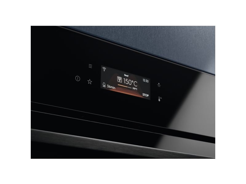 Electrolux SteamBoost 800 EOB8S39WZ - Ovn - med dampfunktion - til indbygning - Wi-Fi - niche - bredde: 56 cm - dybde: 55 cm - højde: 59 cm - med selv-rengøring - Klasse A++ - sort billede 2