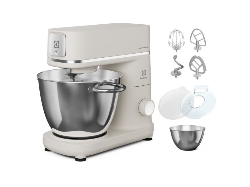 Electrolux E6KM1-4OWT, Bordmixer, Hvid, Ælte, Mikse, Piskning, 1,2 m, 6 L, Dreje