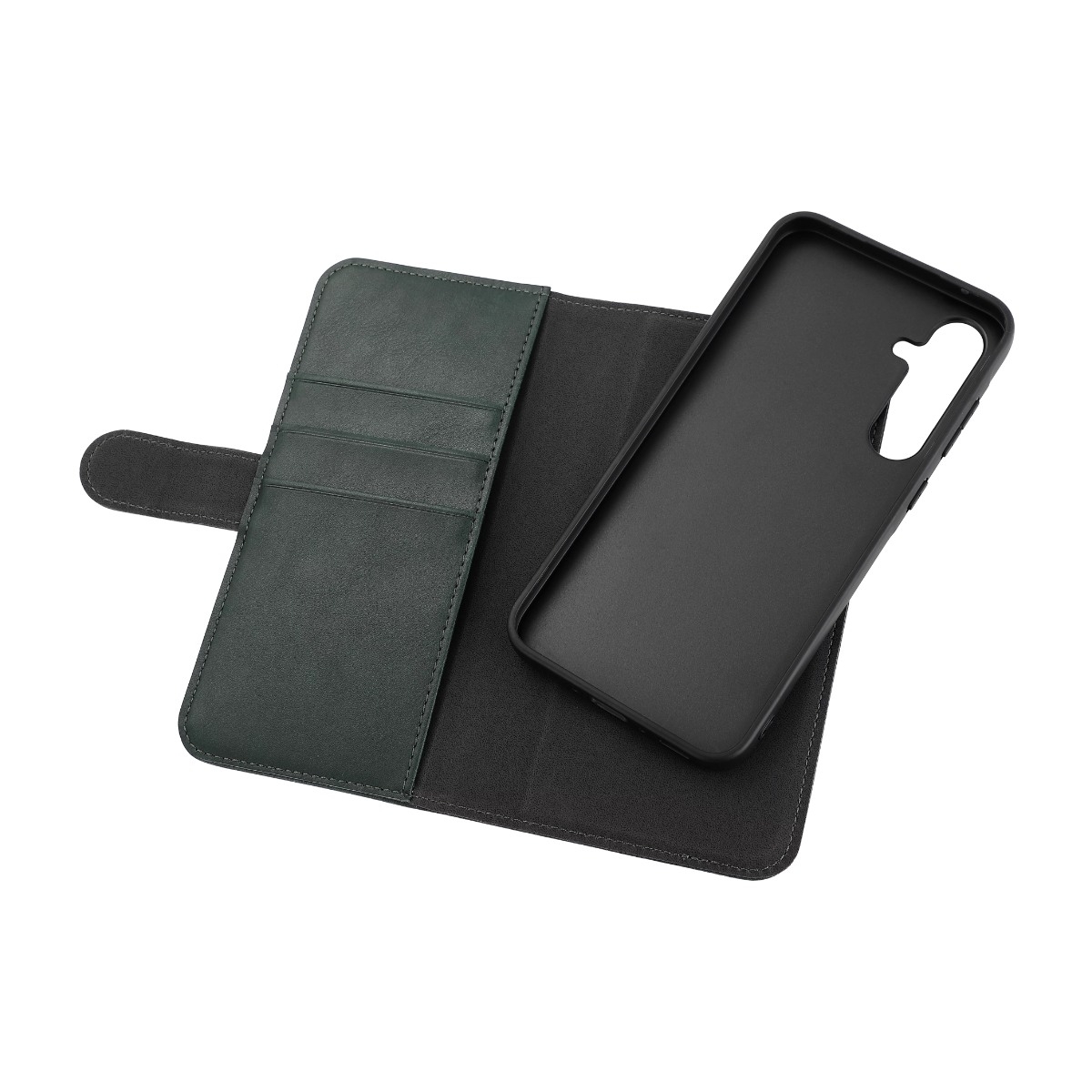 Essentials Samsung Galaxy A35 tegnebogscover, grøn billede 3
