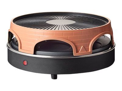 Emerio PO-113255.4 - pizza oven/raclette - terracotta orange