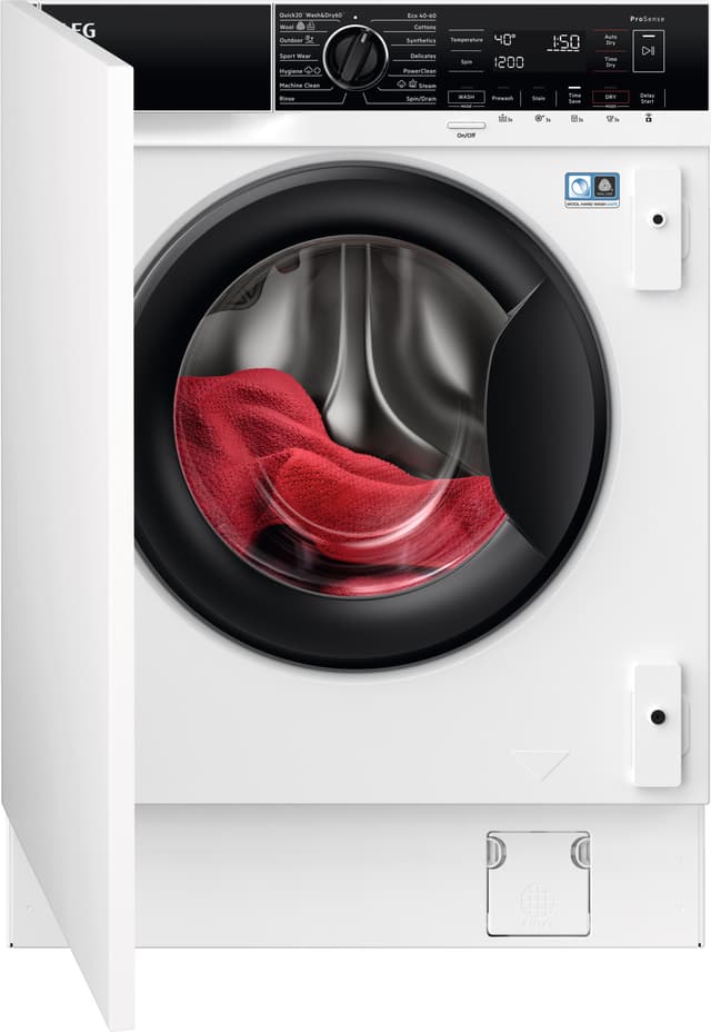 AEG L8WBI864T3 Vaske/tørremaskine til integrering