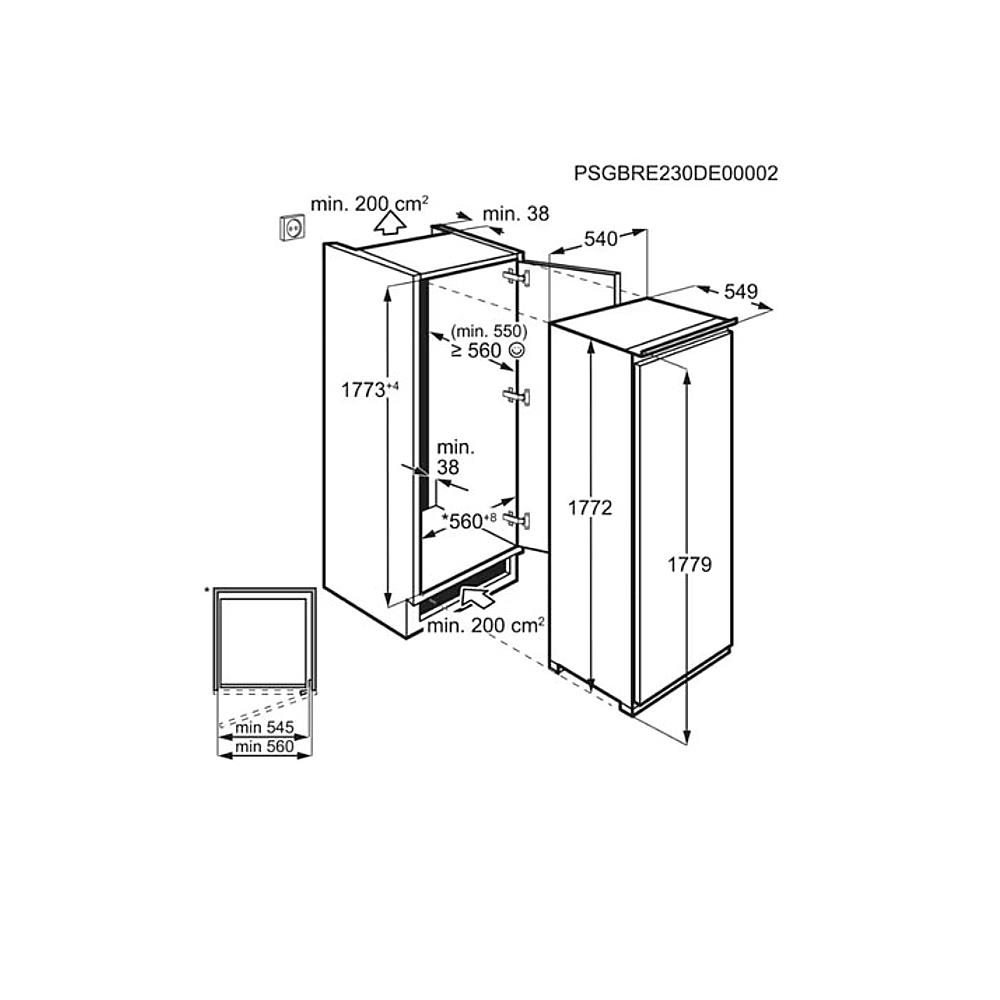 AEG SKB818E1DS Integrerbart