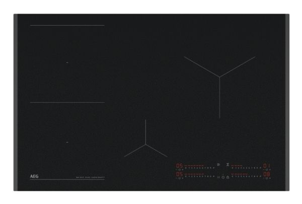 AEG TII84B0FFZ, Sort, Indbygget, 80 cm, Zone induktionskogeplade, 4 zone(s), 4 zone(s)