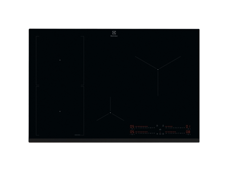 Electrolux EIS82453, Sort, Indbygget, 80 cm, Zone induktionskogeplade, Keramisk, 4 zone(s)
