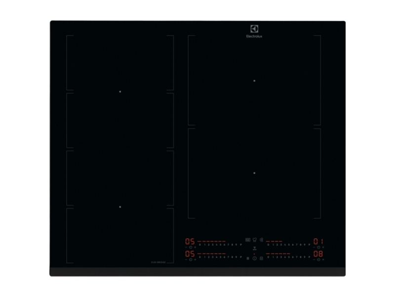 Electrolux EIV64453, Sort, Indbygget, 60 cm, Zone induktionskogeplade, Keramisk, 4 zone(s)