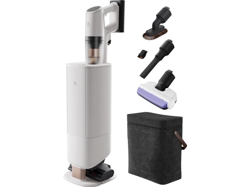 Electrolux 900 402 306, 2-i-1 stangstøvsuger, Poseløs, Hvid, 0,4 L, Aluminium, 18,3 m³/min billede 1
