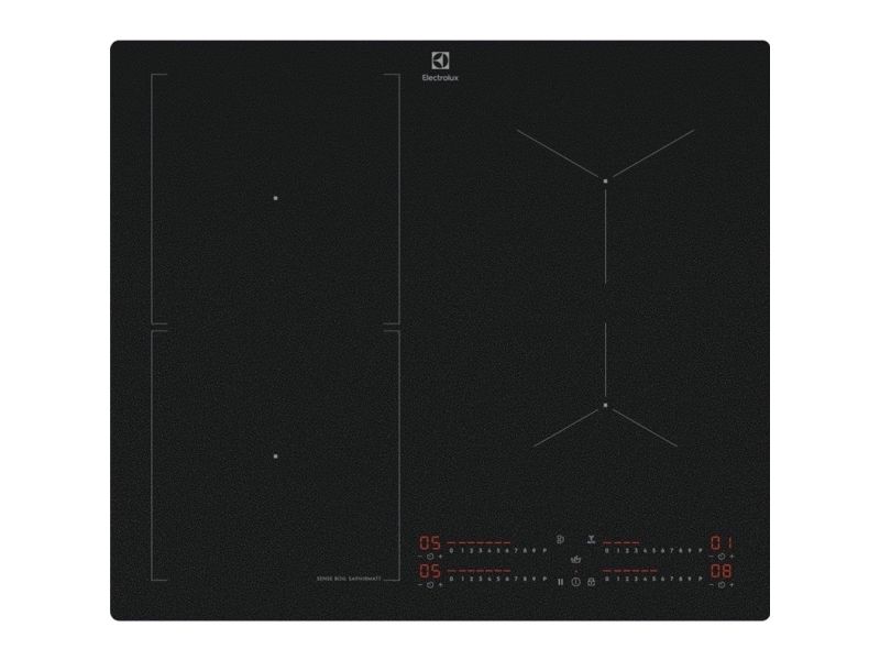 Electrolux EIS62453IZ, Sort, Indbygget, 60 cm, Zone induktionskogeplade, Keramisk, 4 zone(s) billede 3