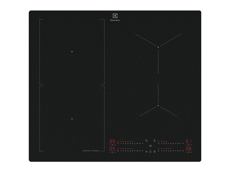 Electrolux EIS62453IZ, Sort, Indbygget, 60 cm, Zone induktionskogeplade, Keramisk, 4 zone(s) billede 4