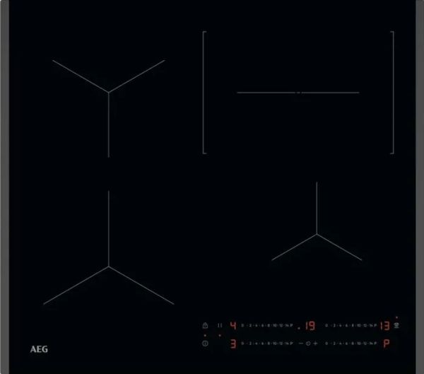 AEG TO64IC00FB, Sort, Rustfrit stål, Indbygget, 57.6 cm, Zone induktionskogeplade, 4 zone(s), 4 zone(s)
