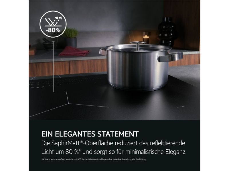 AEG TK85IM0FSZ, Sort, Indbygget, 83 cm, Zone induktionskogeplade, Keramisk, 5 zone(s) billede 4