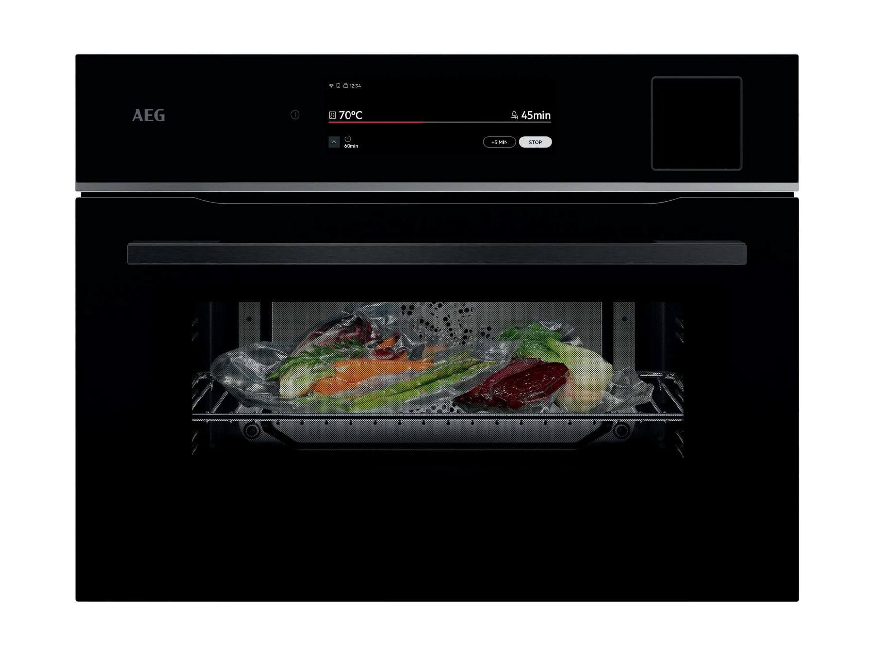 AEG Series 9000 TP9SK821B, Medium, Elektrisk ovn, 45 L, 3000 W, 45 L, Kombi-damp billede 1