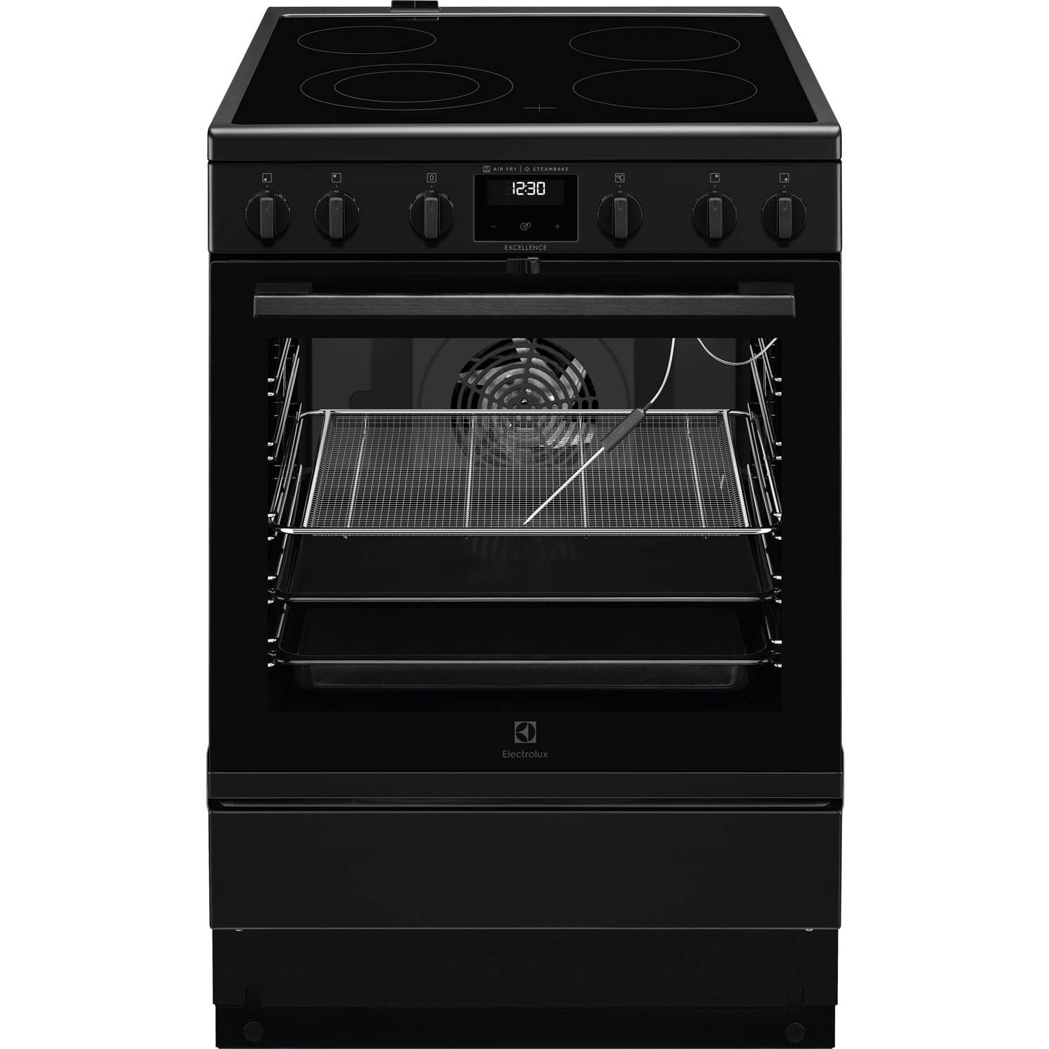 Electrolux Excellence XEC6538SS Glaskeramisk komfur