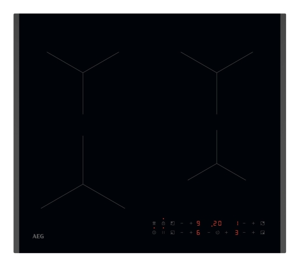 AEG TN64IA00FB, Sort, Indbygget, 60 cm, Zone induktionskogeplade, 4 zone(s), 4 zone(s)