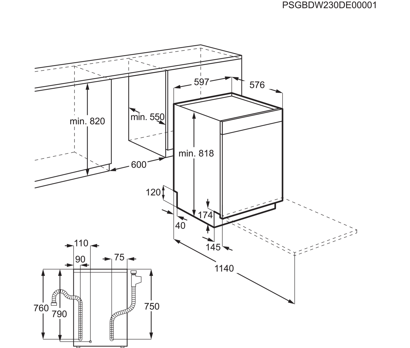 Electrolux ESA47310UX Opvaskemaskine