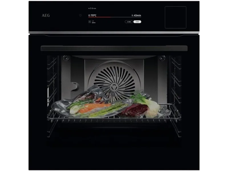 AEG Series 9000 TP9SB831AB, Medium, Elektrisk ovn, 70 L, 3500 W, 70 L, Kombi-damp