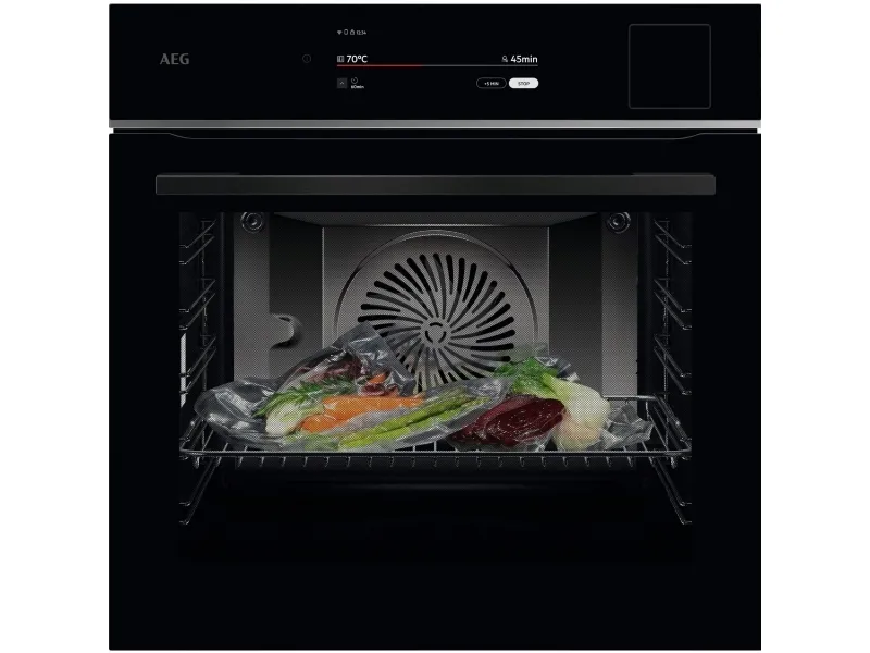 AEG Series 9000 TP9SB831AB, Medium, Elektrisk ovn, 70 L, 3500 W, 70 L, Kombi-damp