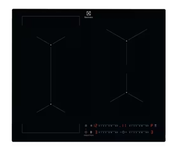 Electrolux KIV634I, Sort, Indbygget, 60 cm, Zone induktionskogeplade, Keramisk, 4 zone(s)