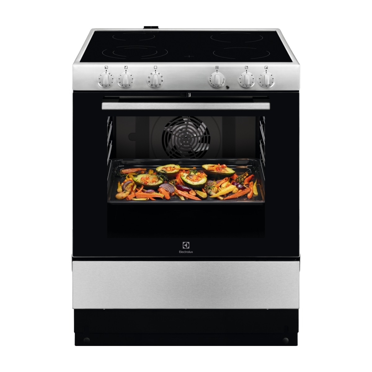 Electrolux 500-serien LKC74000SX keramisk komfur, 400V