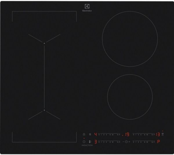 Electrolux EIV63443CT, Sort, Indbygget, 60 cm, Zone induktionskogeplade, 4 zone(s), 4 zone(s)