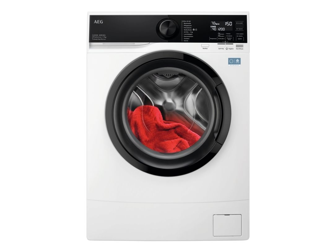 AEG LSR6FA75470, Front-læsning, 7 kg, B, 75 dB, 1351 rpm, A