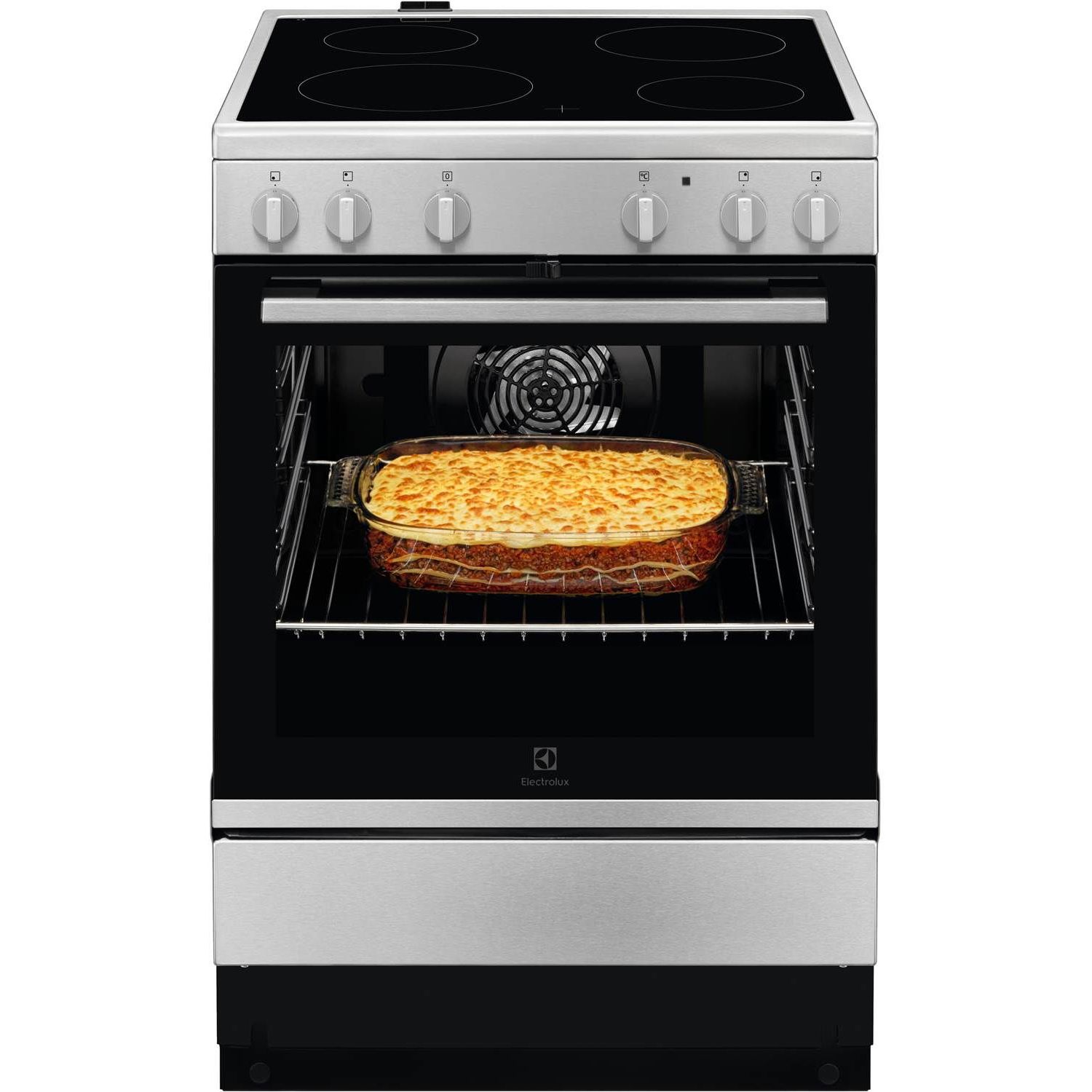 Electrolux LKR64003SX 400V Glaskeramisk komfur