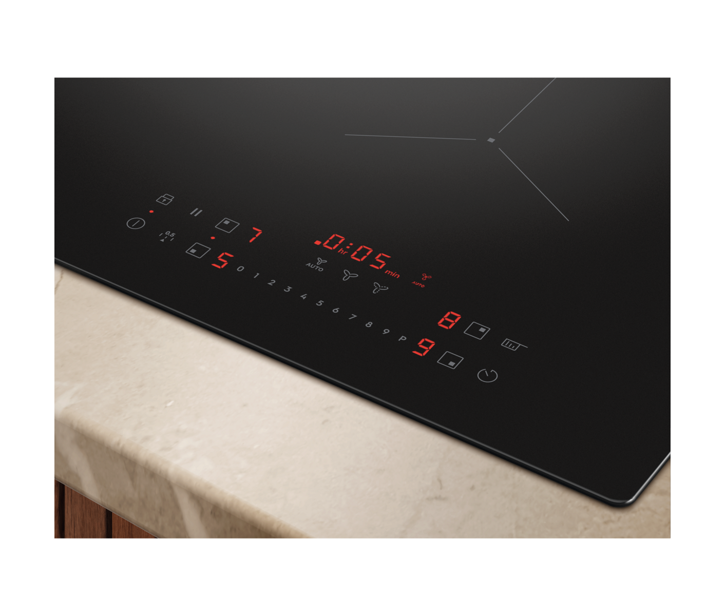 Electrolux Hhob8t5mc  Kogeplade Med Indbygget Emhætte billede 6