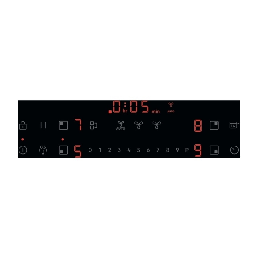 AEG 6000-serien TT8PCB00CB induktionskogeplade med emhætte billede 2