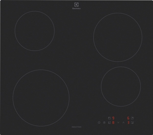 Electrolux LIB60420CL, Sort, Indbygget, 60 cm, Zone induktionskogeplade, Glas, 4 zone(s)