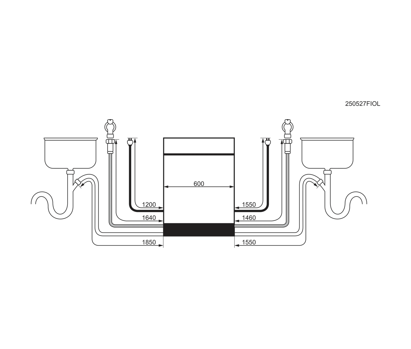 AEG GU7211B2SNW Opvaskemaskine billede 2
